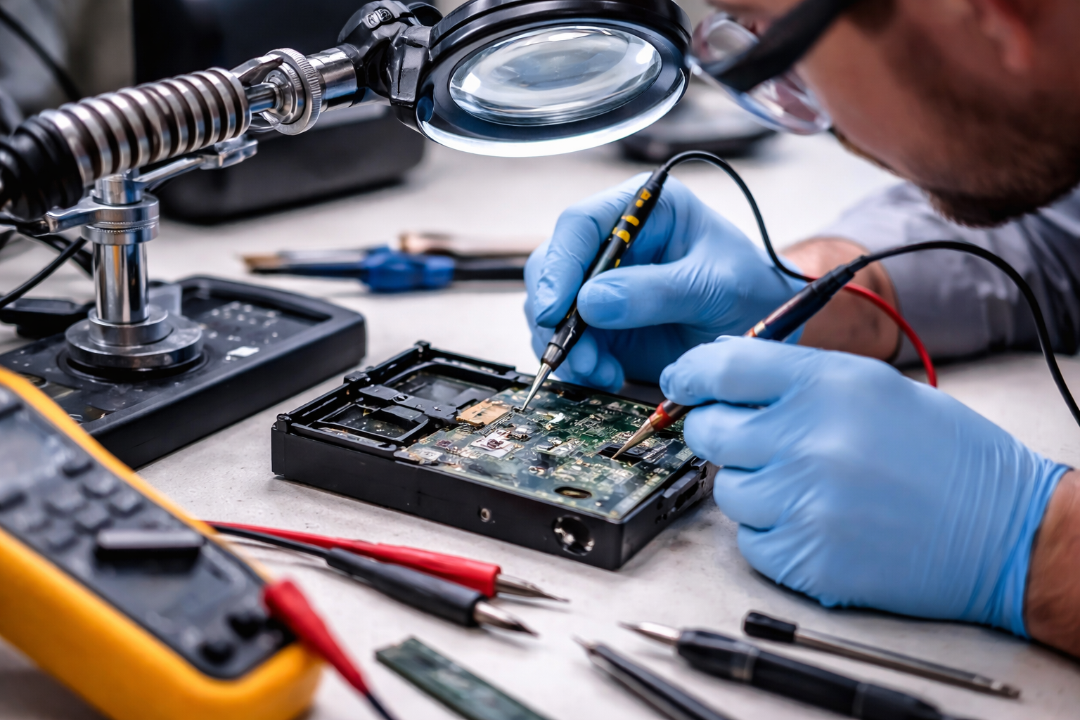 Onderzoek en herstel van kapotte hardeschijf